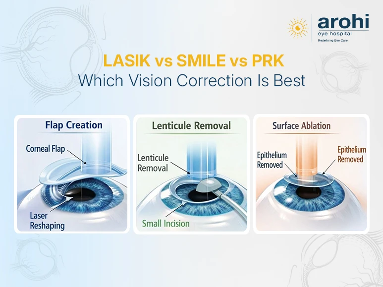 LASIK vs SMILE vs PRK treatment
